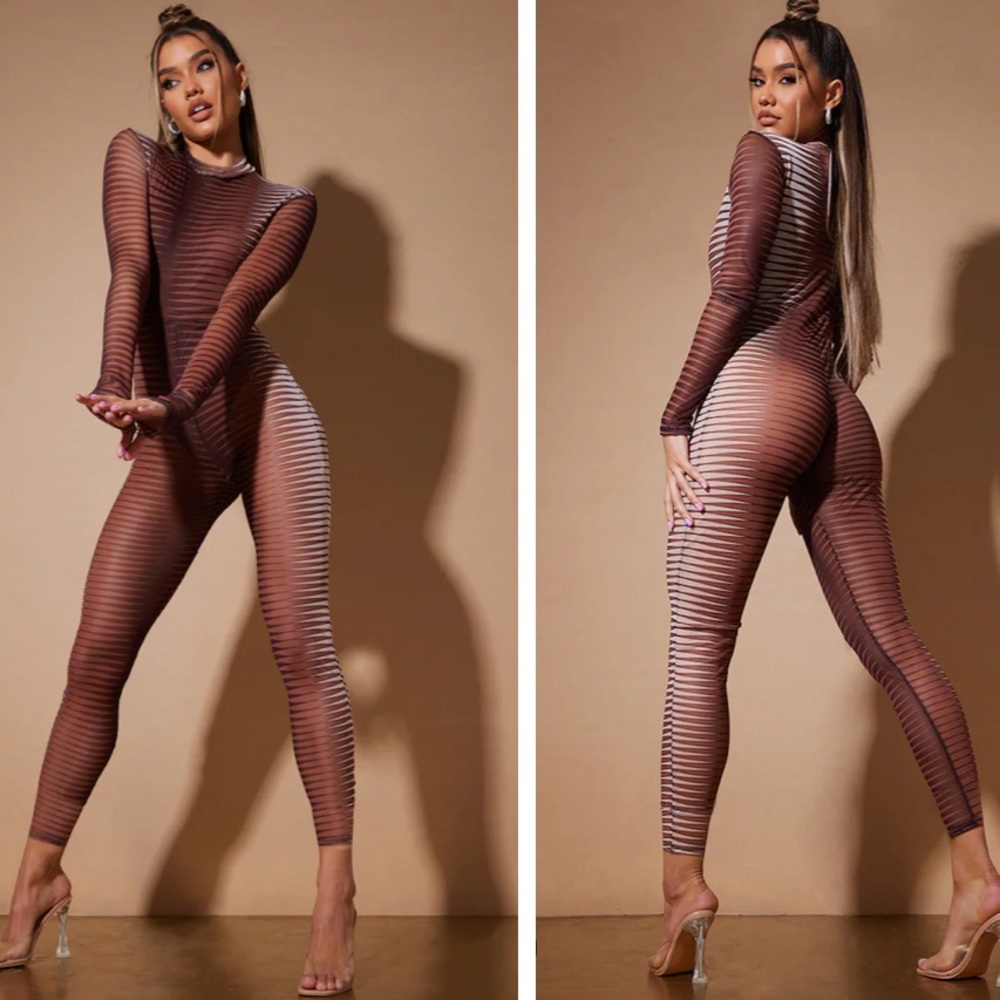 PLT Mesh Full Body Jumpstuit